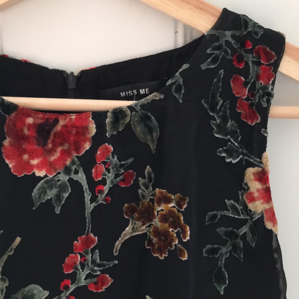 Miss Me brand velvety shift dress
